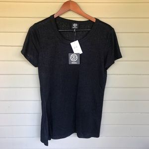 Bobeau black top with side tie detail